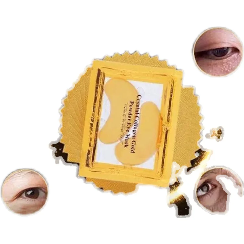 Custom Quality Korean Anti Aging Eye Care Product Gel Patches Private Label 24k Gold Hydrogel Crystal Collagen Eye Mask