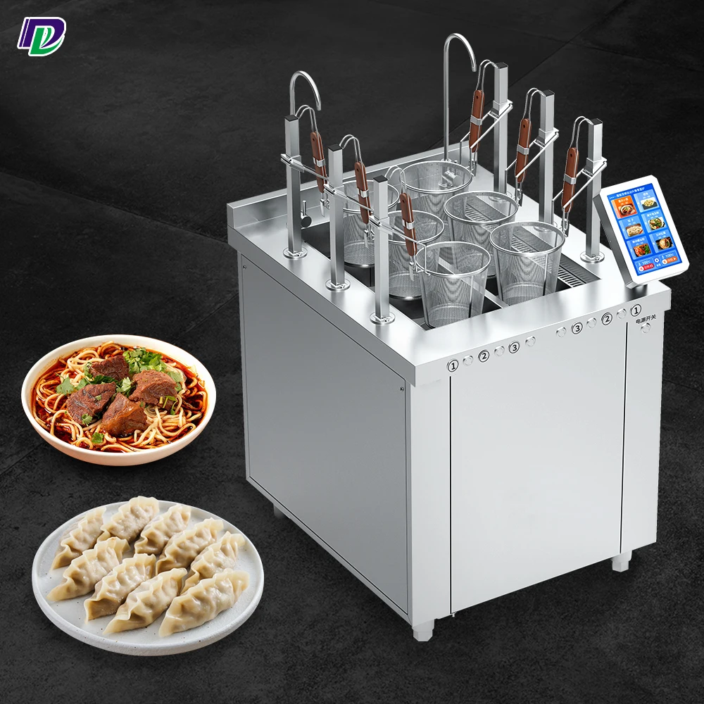 Automatic Lift Up Pasta Boiler Noodle Cooker Boiling Station Restaurant Commercial Induction Spaghetti Ramen Cooker