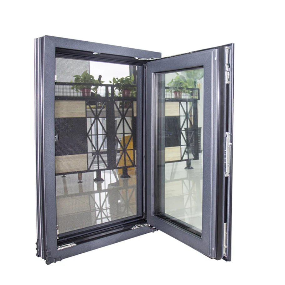 20 Years Industry Experience High Energy Efficiency Narrow Frame Aluminium Windows Swing Aluminum Graphic Design Casement Window