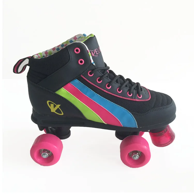 Wholesale double-row roller skates, special for ice rink rental, support pattern customization four-wheel roller skates
