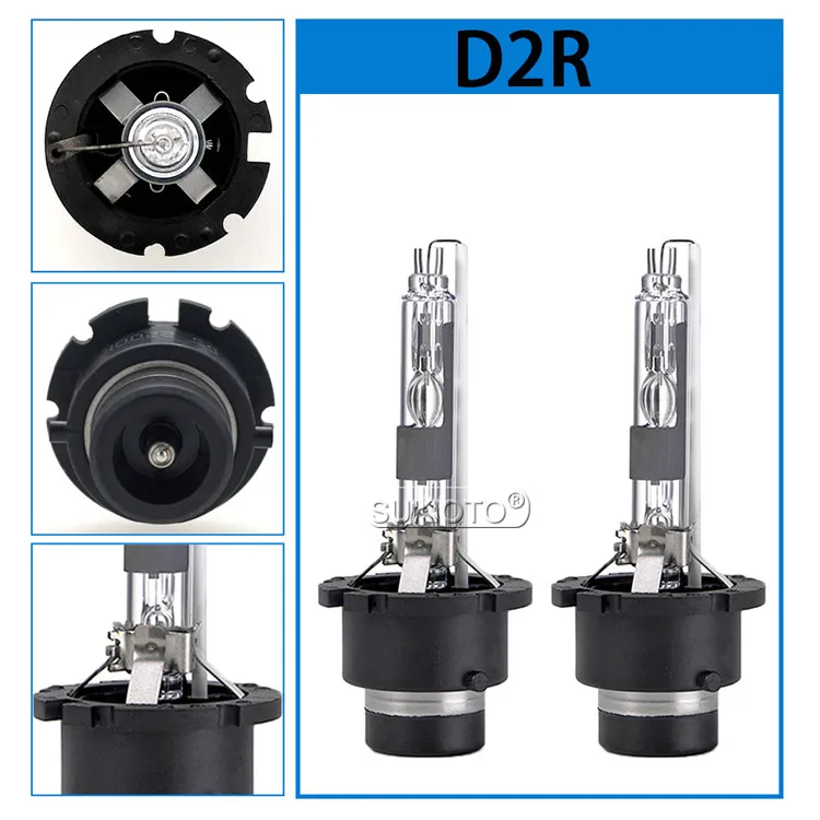 SUKIOTO 2 шт Оригинальные OEM 35W 55W ксеноновые лампы D2S D2R D4R D4S 6000K 4300K 5000K 8000K 10000K металлический коготь