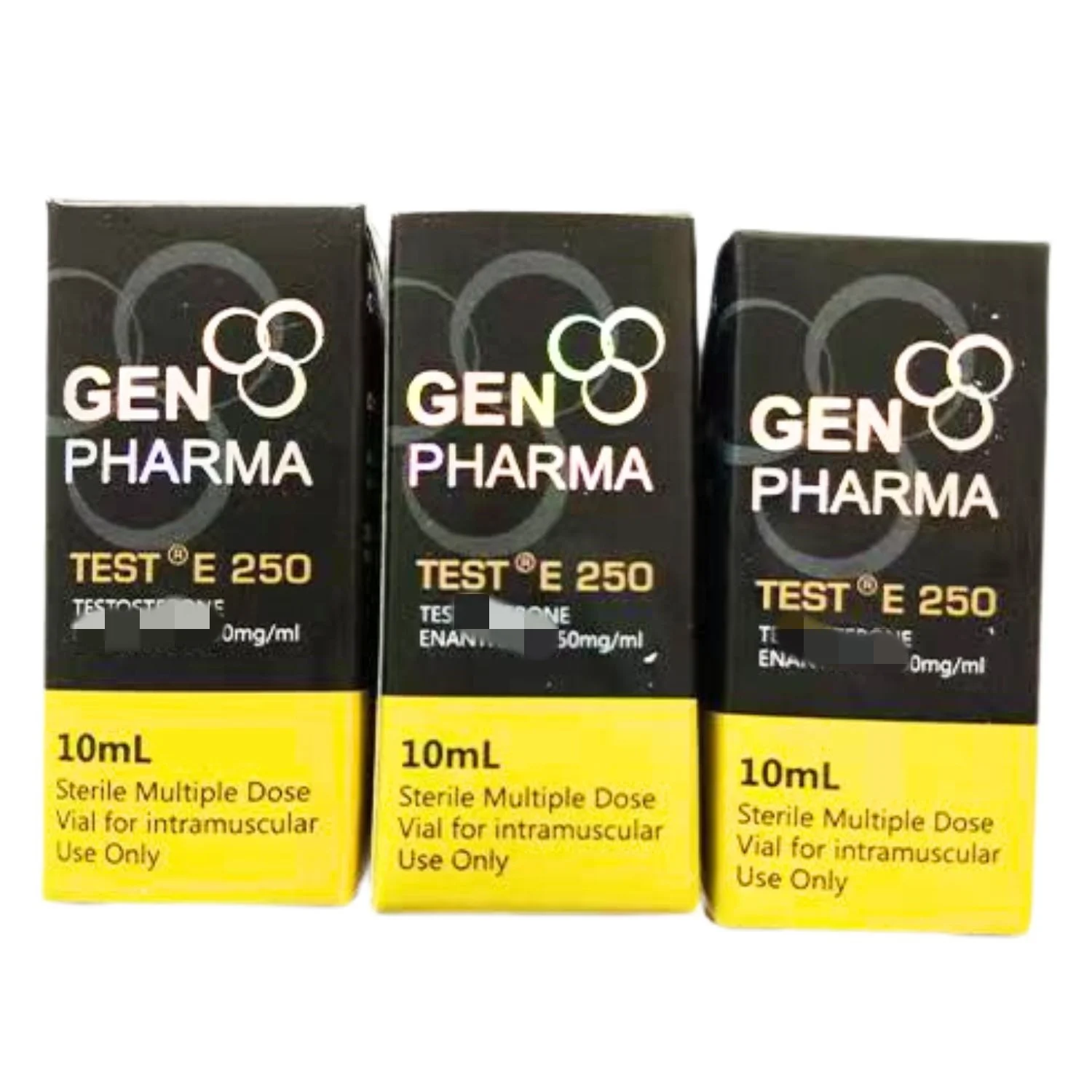 Индивидуальная печать Марка Gen Pharm желтая цветная печатная тестовая электронная 250 фармацевтическая коробка и этикетки для флаконов 10 мл