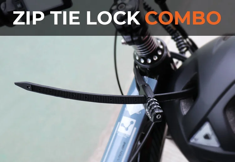 Anti-Theft Portable Cycling Accessory Cable Lock Number Lock Electric Scooter Cable Lock