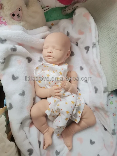 Reborn Doll Solid Silicone Kits Small Dolls Rubber Baby Realistic Molds Kits