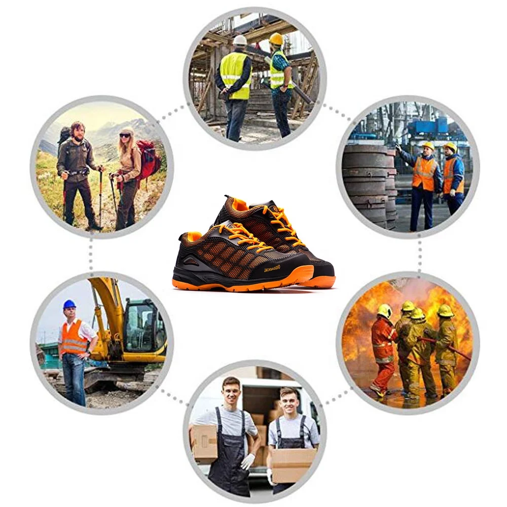 Safety Shoes KPU Breathable Lightweight Sports Brand Work Shoes