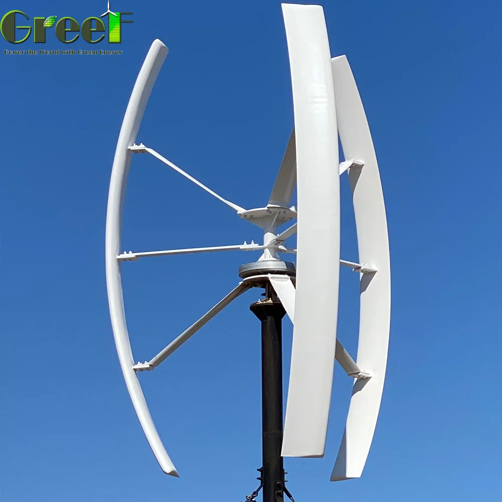 Small Wind Generator, Vertical Axis, Micro Wind Turbine 1000w 1kw Ce 500W Coreless Disc Permanent Magnet Generator 48V - 380V