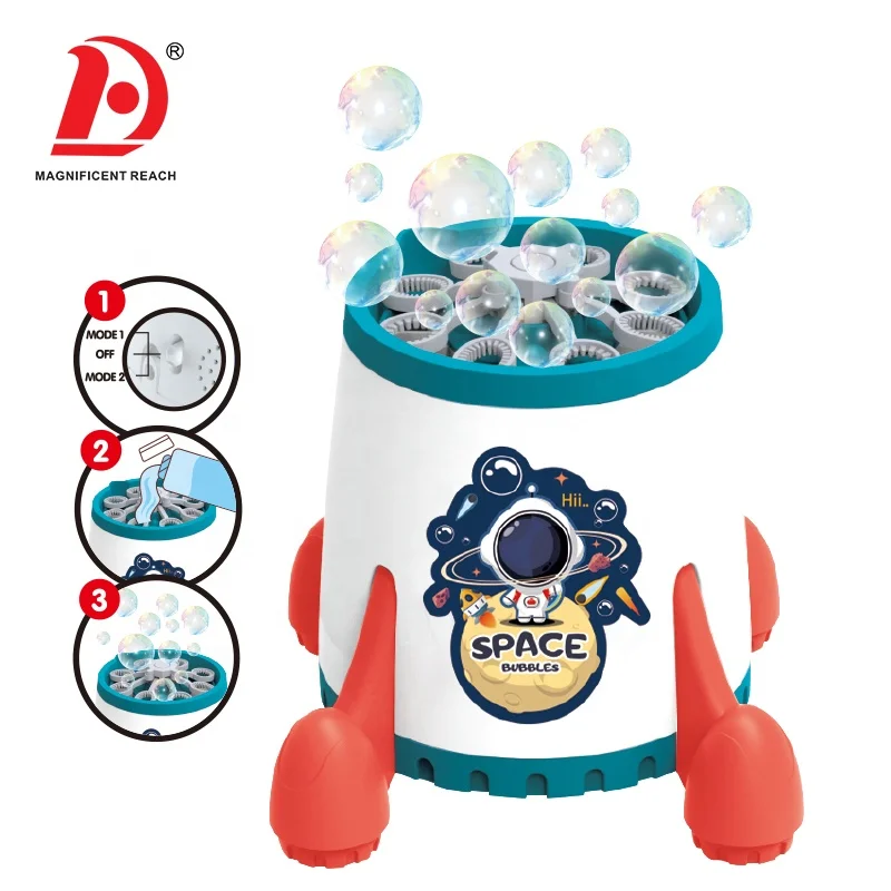 HUADA 2023 Kids Magic Automatic Bubble Blower Maker Toys Portable Electric Bubbles Machine