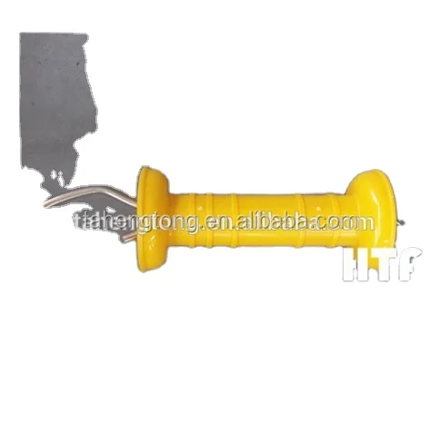 Gate Handle for temporary electric fence (black,yellow and red)