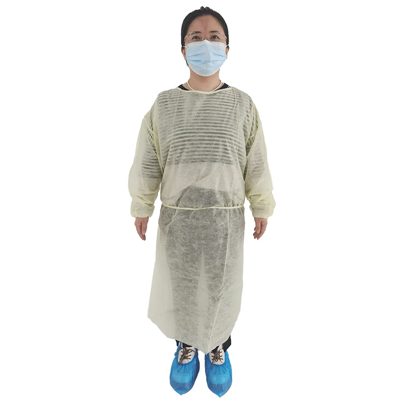 Protective Price Non Woven Hospital Doctors Uniform Medical Use Isolation Gowns