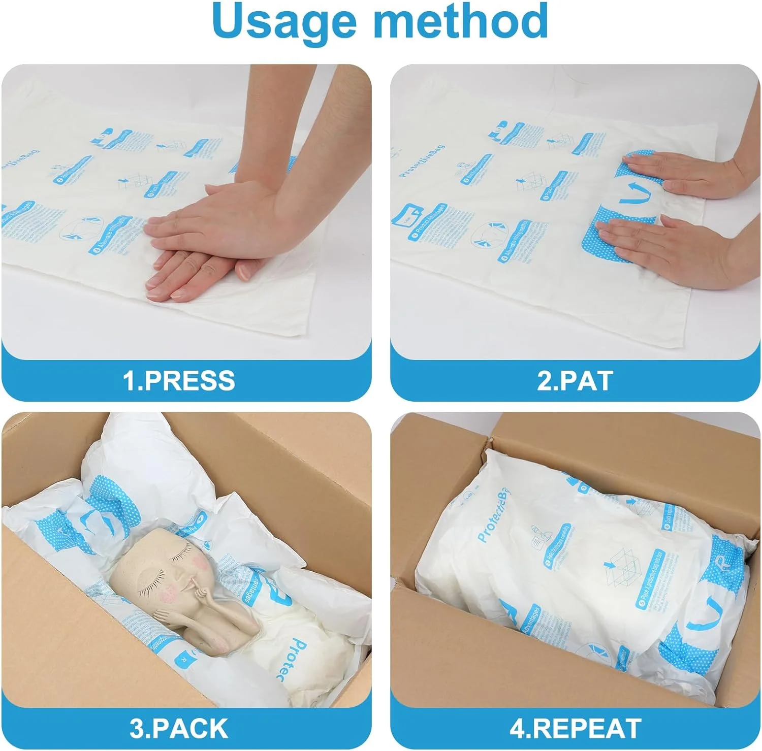 Protective cushions foam packaging Convenient,Portable, Custom Protection and expanding foam bags for shipping