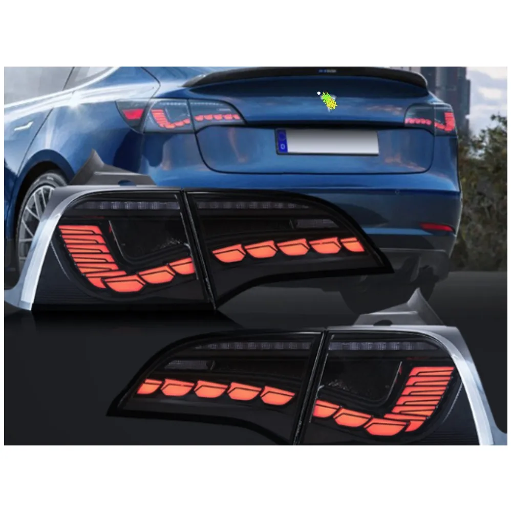 BAINEL  2017-UP Tesla Model 3/Y Retrofitting Rear Tail Light 1077397-00-G 1077398-00-F 1502088-00-B 1502089-00-B