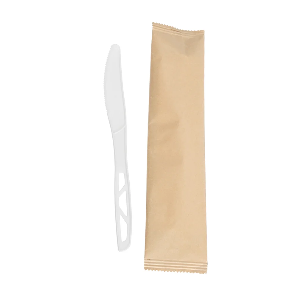 Food Grade ECO Friendly PLA Recyclable Custom Logo Biodegradable Disposable Cutlery Knife and Fork