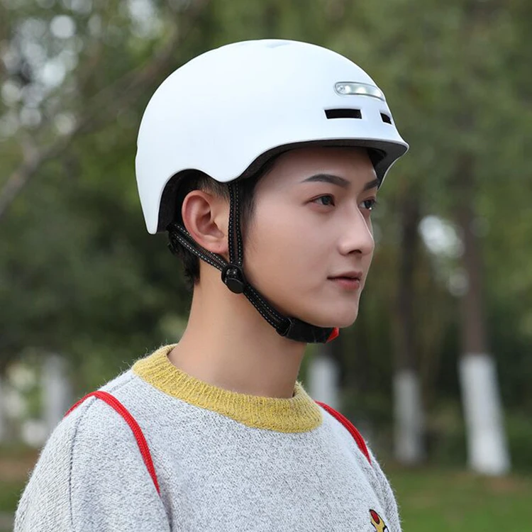 
Anti-collision multi color electronic adjustable LED light sports safety helmet 