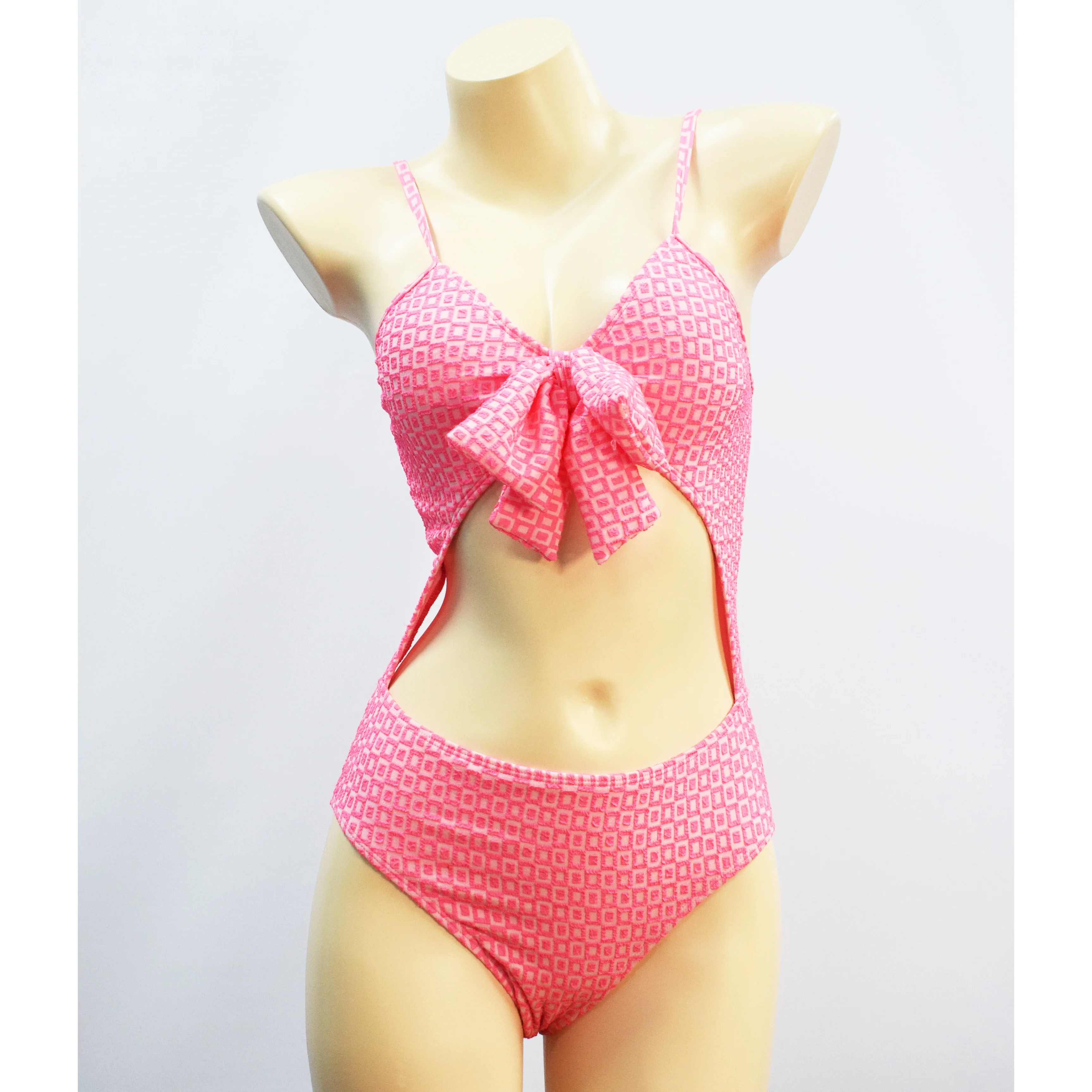 Crinkle Woven Jacquard Fabric elastane textile Double Face Swimwear bikini fabric manufacturer 2020
