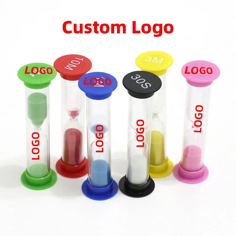 Wholesale Small Hourglass Plastic Sand Timer 4 Minutes Shower Sand Timer Plastic Colorful Shower Sand Clock Sandglass For Kids