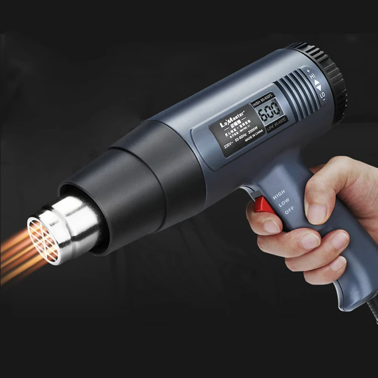 2000W Digital Adjustment Temperature Regulation Soldering Hot Air Blower Heat Air Gun Mini Hot Air Gun
