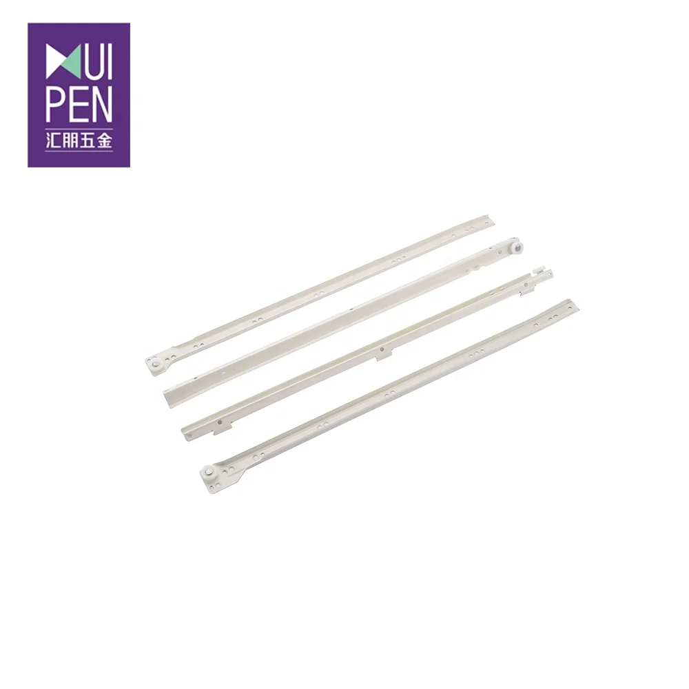 Hot Sale  White Heavy Duty Telescopic Channel Drawer Slide Carton Powder Coating Modern Kitchen Cabinets & Accessories