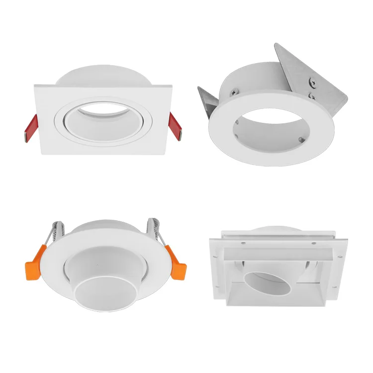 Spotlights Housing Aluminum Anti glare Recessed Ceiling Downlight Accessories Frame LED GU10 MR16 Spot Light Fixture