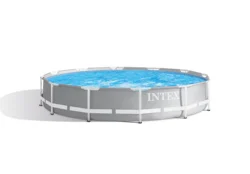 Intex 26702 Ultra Metal Frame Pool Large Adult Round Above Ground Swimming Pool