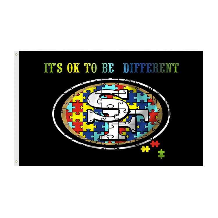 new custom 3X5FT Bang Bang Niner Gang Banners Custom nfls San Francisco 49ers Flag