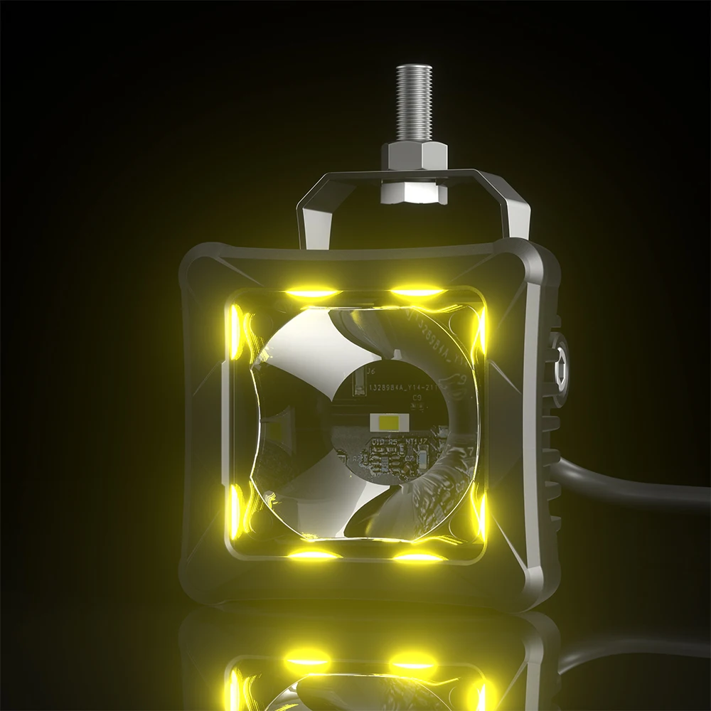 Новое поступление, автомобильный прожектор Aurora 2, 3 дюйма, RGB, 12 В, светодиодный рабочий свет для внедорожника, 4x4 ATV, аксессуары для освещения грузовиков