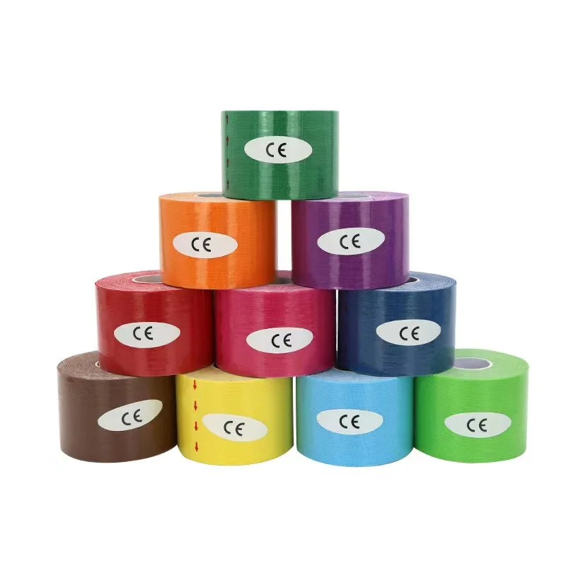 Novel design waterproof sports function nude sports cotton herringbone tape 5cm breast lift  tape