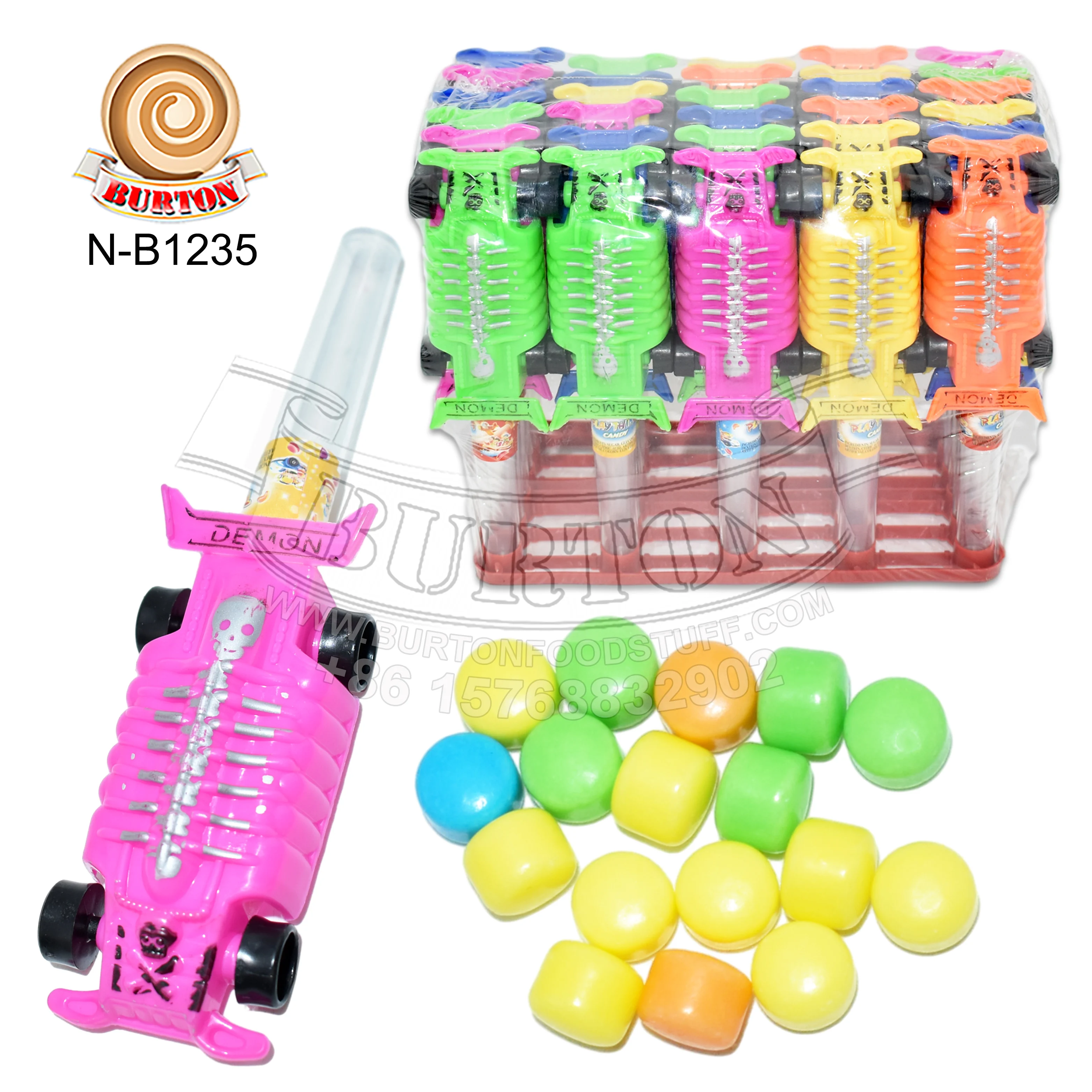 Дьявол спортивный автомобиль игрушка Халяль красочный сладкий фруктовый вкус сжатые конфеты