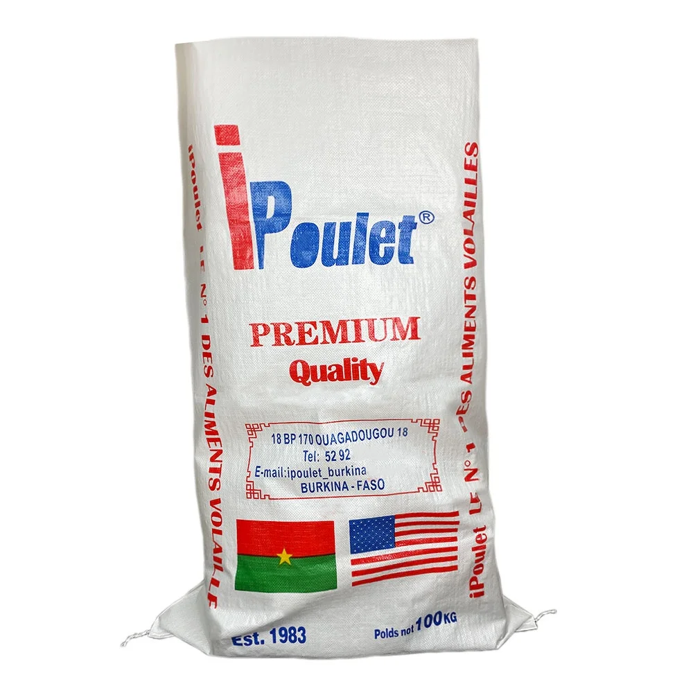 
25kg 50kg 100kg pp bag woven polypropylene woven bag for wheat 100kg 