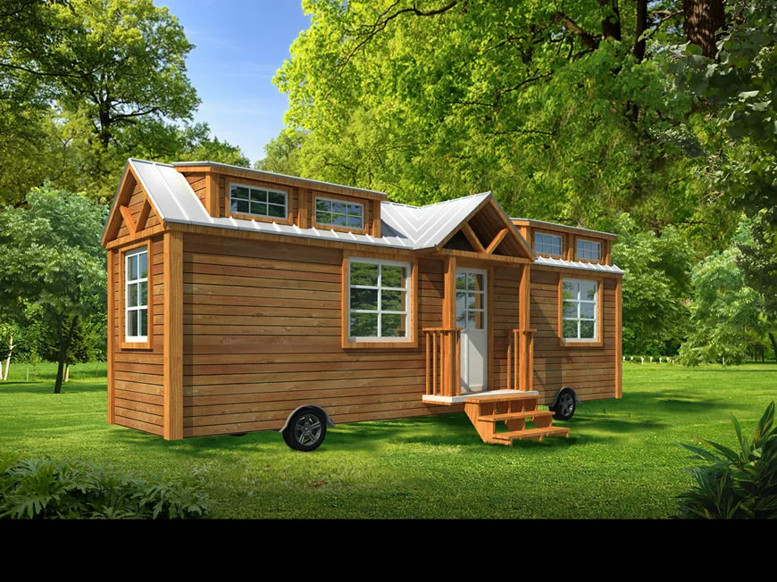 
tiny house home on wheels with trailer 