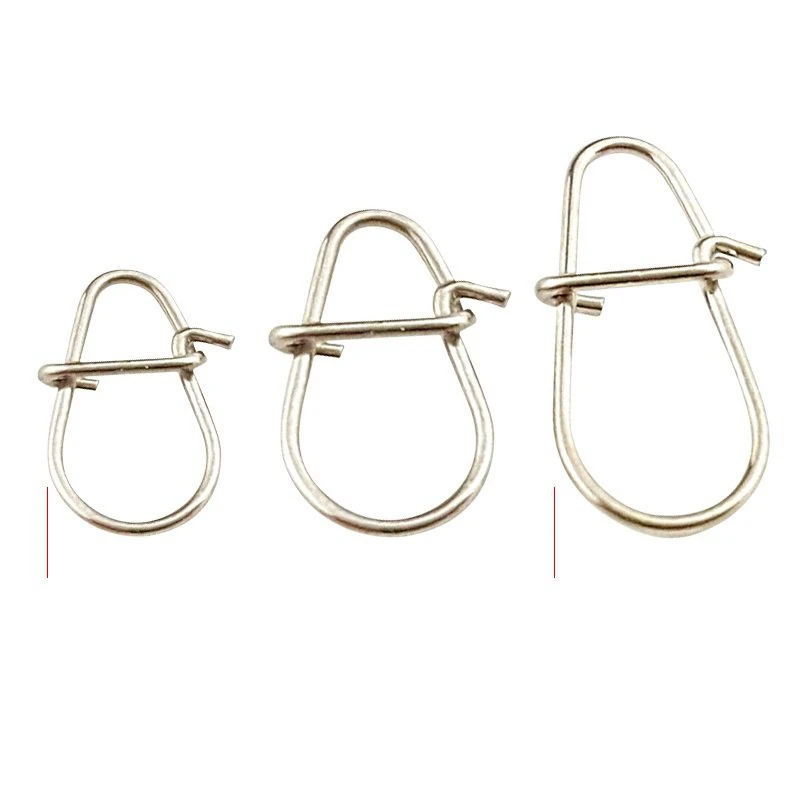 HT003 25 шт./пакет крючок оснастки булавка из нержавеющей стали для рыбалки вертлюгом безопасности защелки Крюк Приманка аксессуары карабин