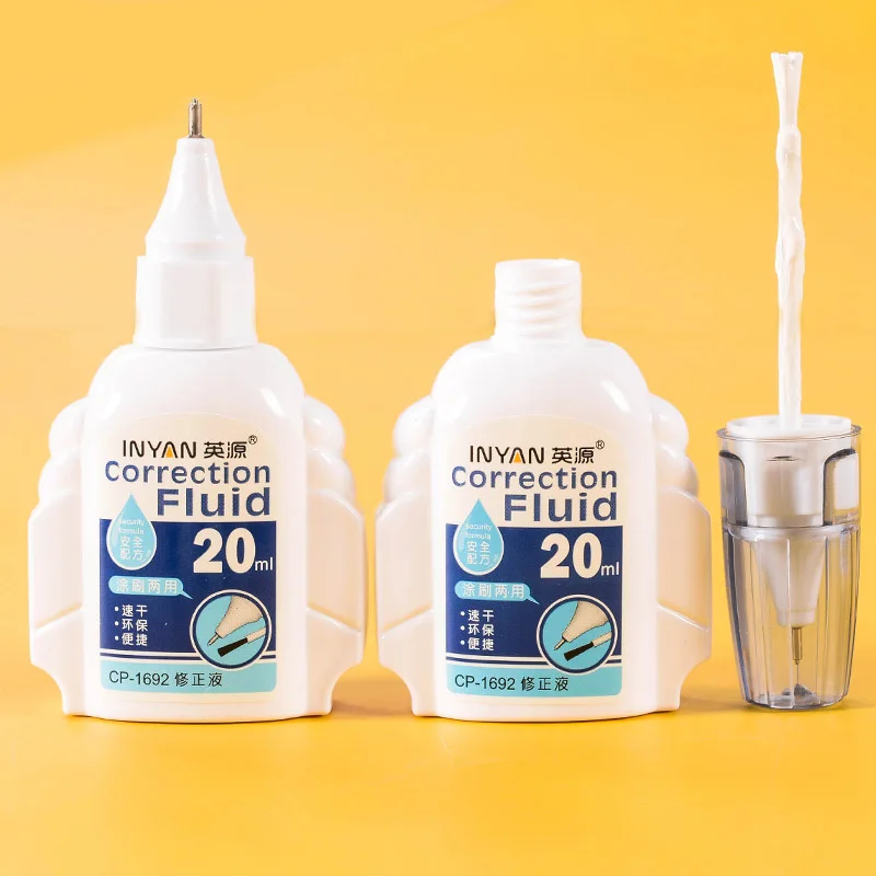Eurolucky New Correction Fluid Pen Student Quick Drying Correction Fluids Large Capacity Fluid Pen Correction