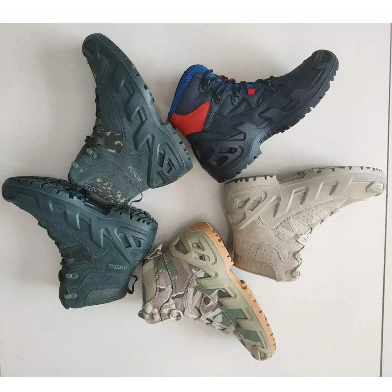 Ukraine and Russia Vaneda Waterproof Breathable Nubuck Outdoor Men Hiking Shoes Camo Hunting Boots