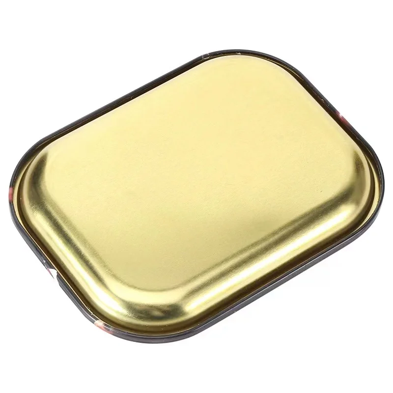 Wholesale High Quality Small Size 18*14cm Tinplate Tray Serving Custom logo Smoke Rolling