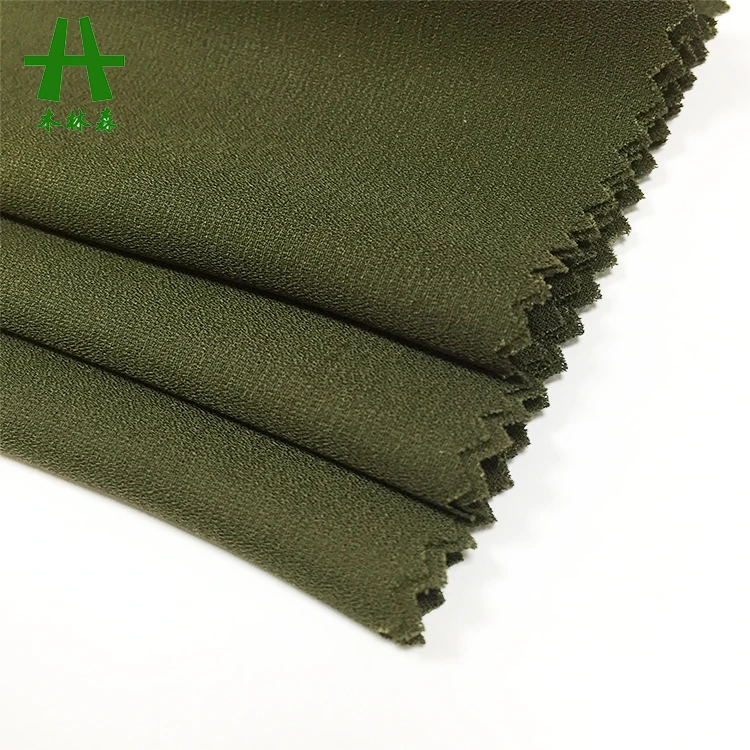 Mulinsen Textile P/D Woven 100% Polyester Wool Dobby Georgette Chiffon Crepe Fabric