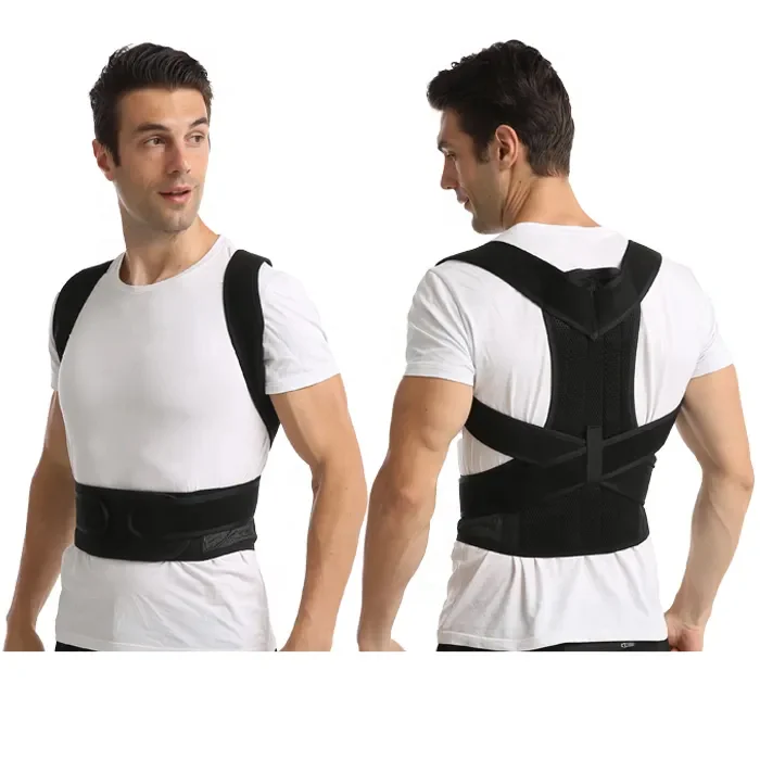 Adjustable Shoulder Neck Back Straightener Back Support EVA Comfortable Upper Back Brace Posture Corrector for Men and Women