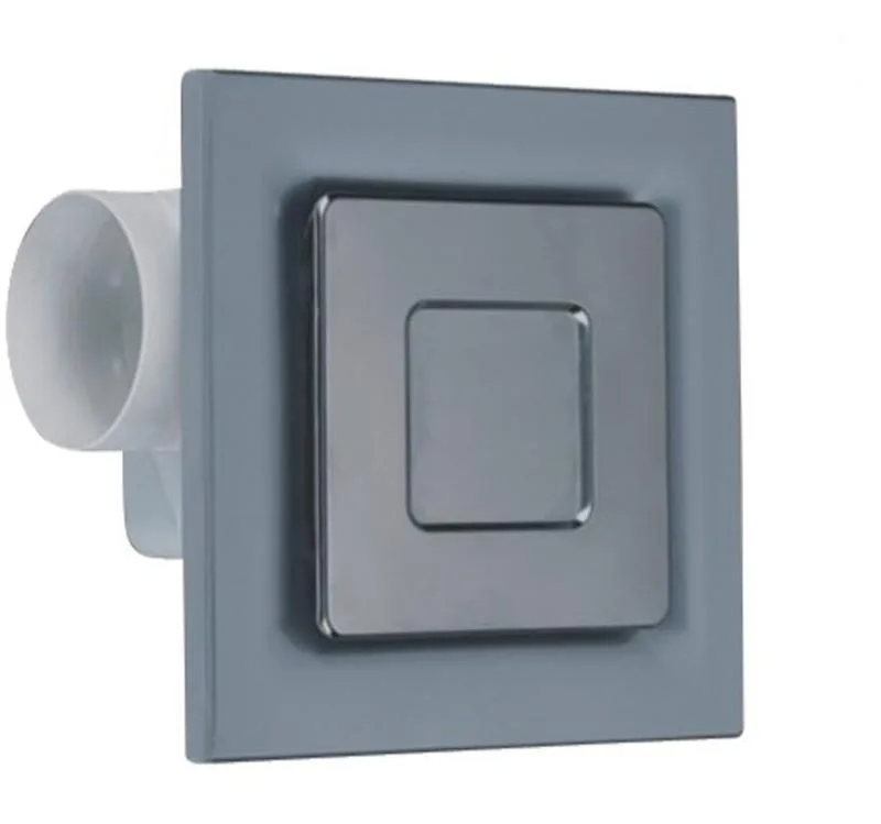 All-plastic ceiling Duct exhaust fan Bathroom ventilation fan Fashion design white AC motor wall fan