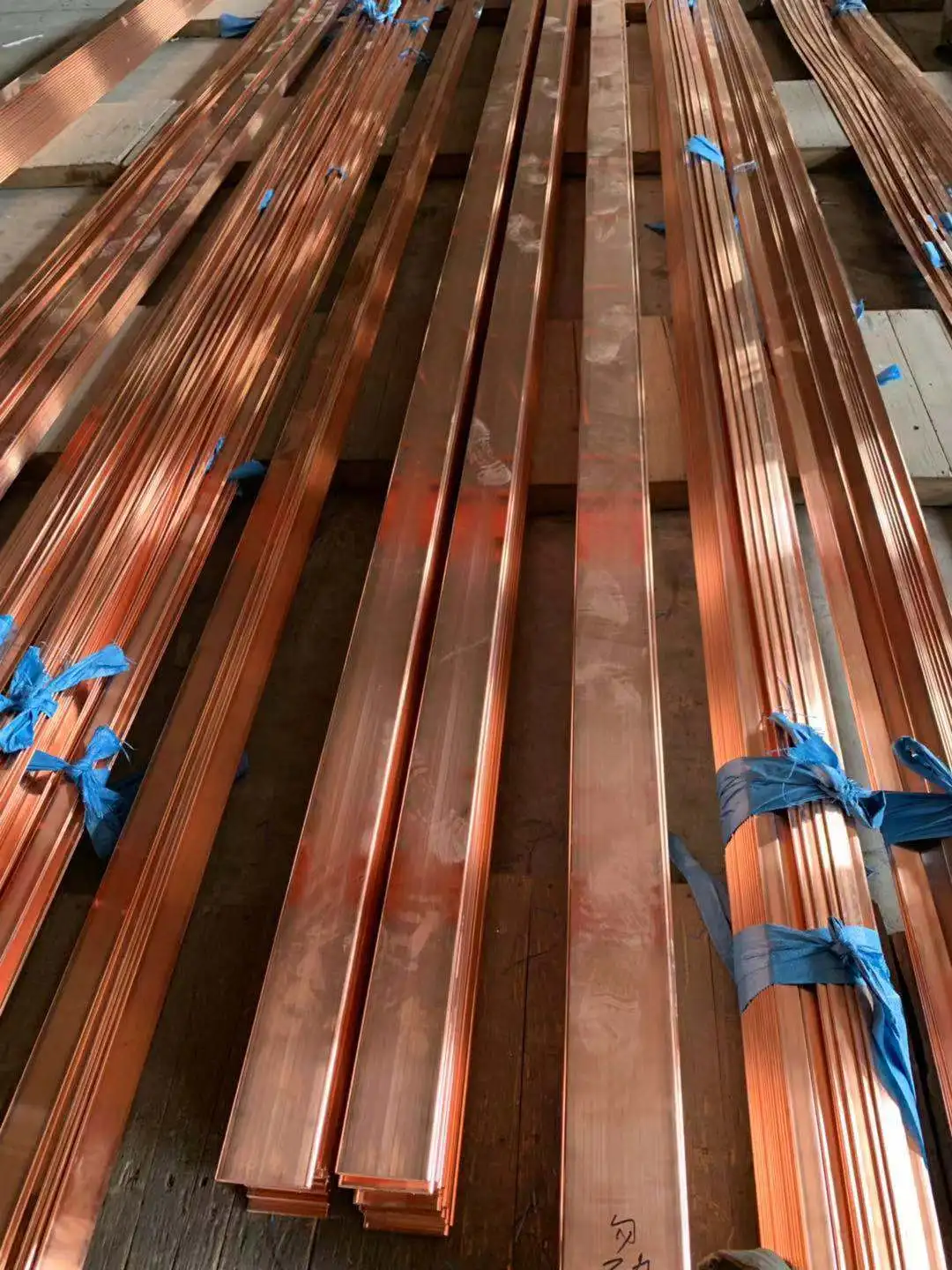 Manufacturer 99.99% purity copper electric copper busbar mill edge copper flat bar