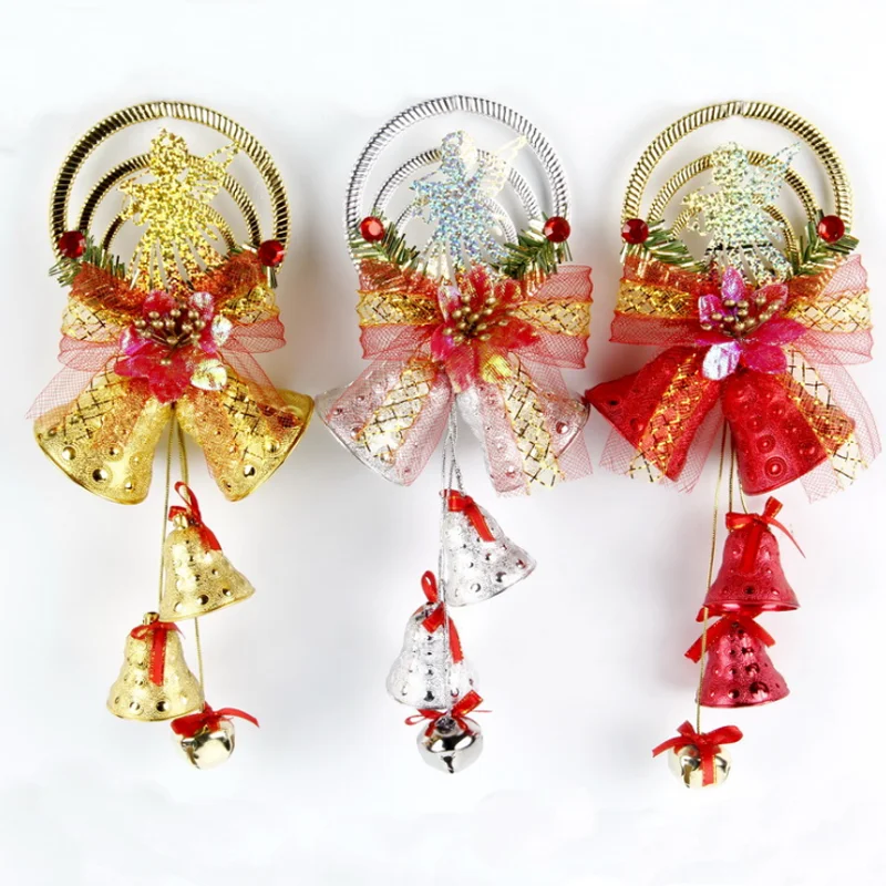 
Christmas Indoor and Outdoor Ornament Wreath with Bell Hanging Xmas Tree Decoration 
