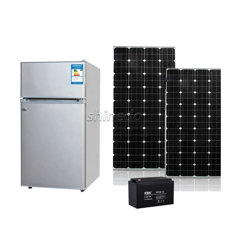 105L работающий на постоянном токе от солнечных батарей холодильник 12V/24V Автомобильный RV солнечный с морозильной камерой