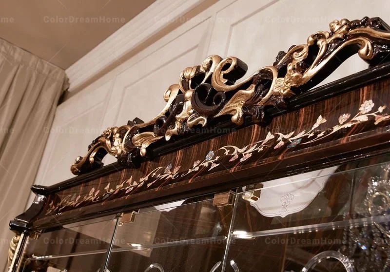 French antique glass display cabinets dining room furniture