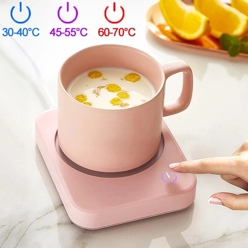 Smart Cup Heater Mini Portable Thermostatic Heating Coaster Mat Electric Hot Tea Makers Desktop Heater Hot Milk Machine 220V