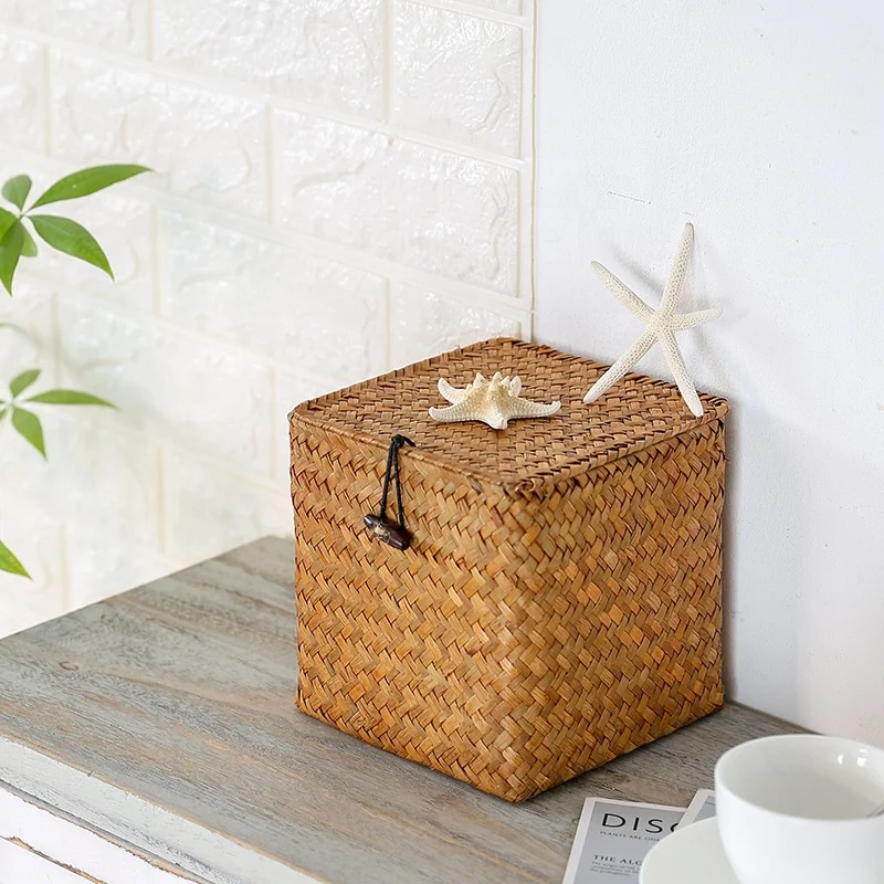 Home Decoration Rattan Gift Baskets Handmade Bamboo Woven Gifts Boxes Wholesale Custom Size Diy Customized Gift Basket