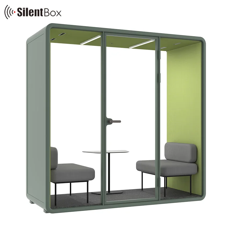 Model small large meeting pods for office soundproof cabin with compact laminate furniture