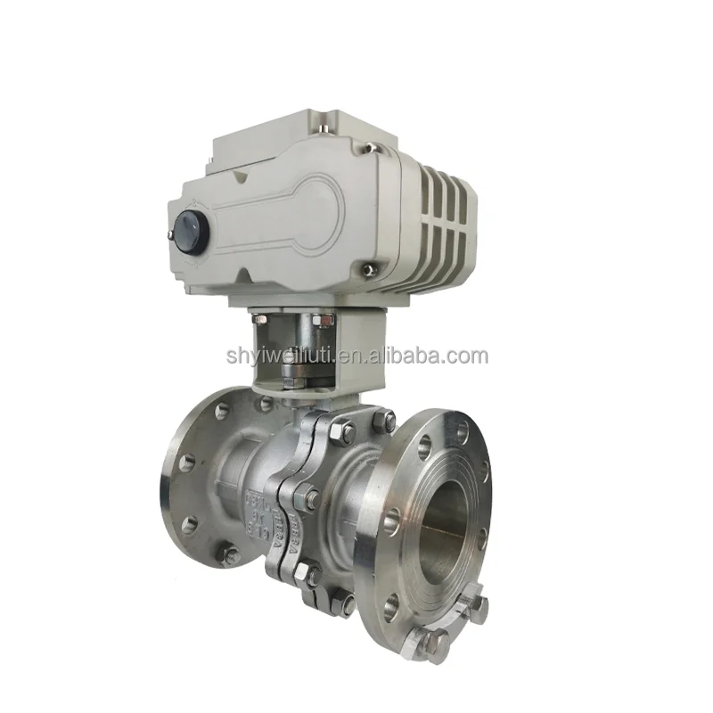 DN50 2 inch 12V 24V ss304 Stainless Steel Electric Actuator flange 2pcs Motorized Ball Valve 220v
