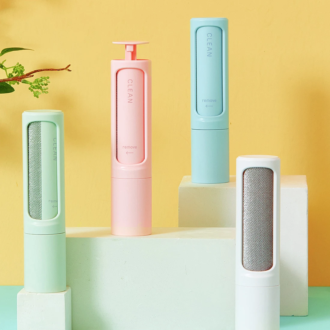 Reusable Travel Pocket Small Sticky Lint Roller Clothes Pet Hair Remove Static Brush for Animals