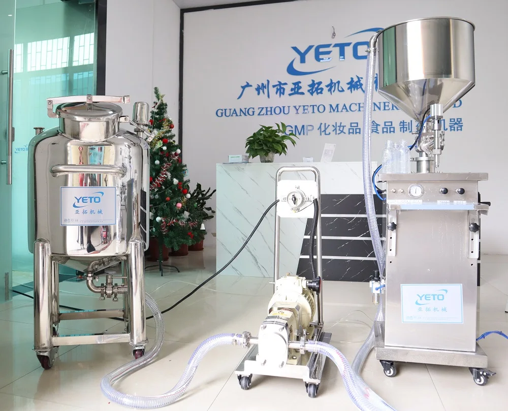 YETO stainless steel sanitary rotary lobe pump rotor vane pump for high viscosity cosmetic cream lotion