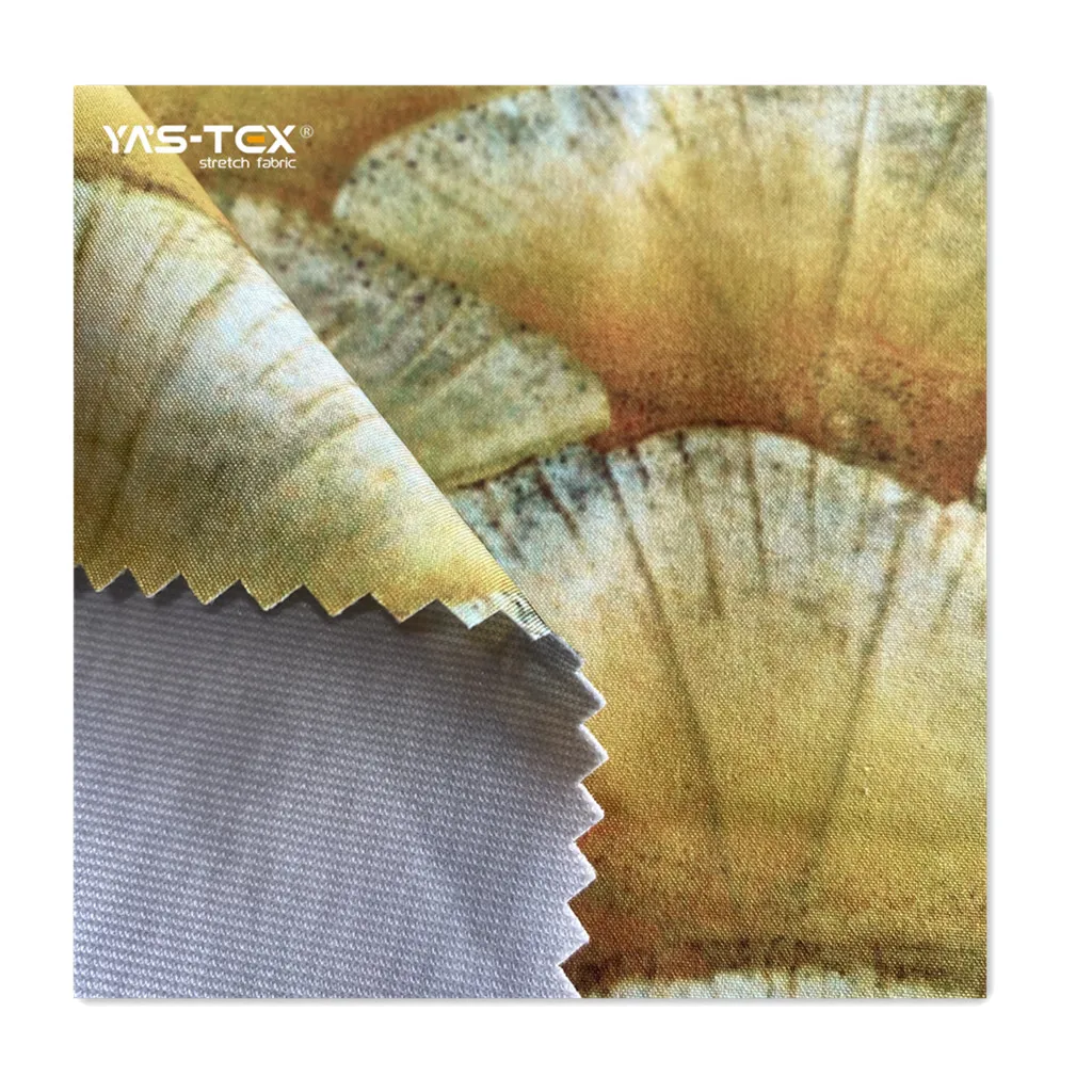 
Print fabric laminated PTFE membrane bonded tricot Polyester fabric waterproof for outdoor garment 