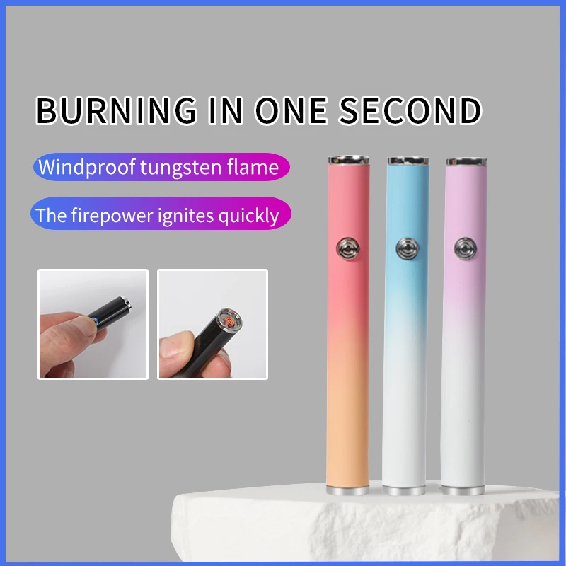 Hot Selling Fashion Electric Windproof Rechargeable Type-C Cigar Accessories Multi-Function Cigarette Lighter