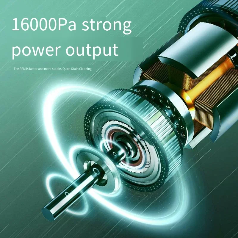 120W New 16000Pa Super Strong Suction Car Vacuum Cleaner Brushless Motor Handheld Wireless Portable Vacuum Cleaner