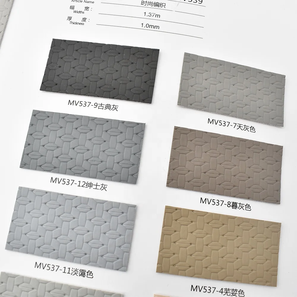 Wholesale Premium Designer Synthetic PU Leather Upholstery Fabrics Woven Pattern Faux PVC Leather